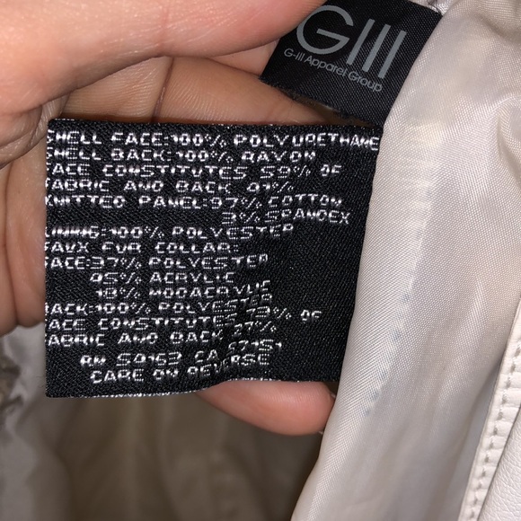 Black Rivet Faux Leather Coat - Picture 7 of 8